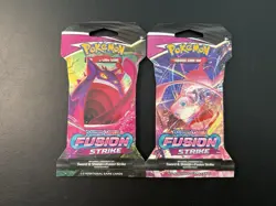 Pokemon TCG: Fusion Strike Sleeved Booster Packs X2 - Factory Sealed - Image 1