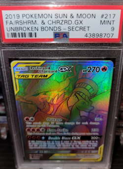 Reshiram & Charizard GX Tag Team Secret 217 Unbroken Bonds Pokemon TCG - Image 2