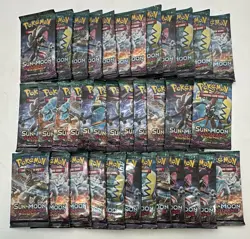 Lot of (36) Pokemon TCG Sun & Moon Guardians Rising Booster Packs Sealed - Image 1