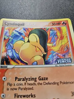 Pokemon EX Unseen Forces Cyndaquil Stamped Reverse Holo 54/115 NEAR MINT - Image 2