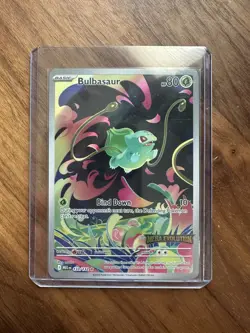 Pokemon Mega Evolution Bulbasaur Full Art Illustration Rare Holo Sealed #133/132 - Image 1