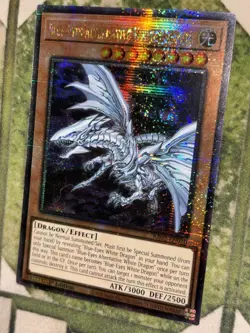 YuGiOh BLUE EYES ALTERNATIVE WHITE DRAGON Quarter Century Secret Rare RA02-EN010 - Image 1