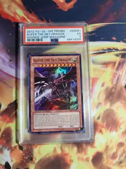 PSA 5 Slifer the Sky Dragon JUMP-EN061 - Yu-Gi-Oh Shonen Jump Magazine Promo - Image 1