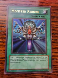 MP - 1996 YUGIOH MONSTER REBORN #LOB-096 - Image 1