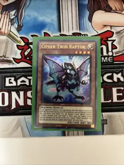 YuGiOh Cipher Twin Raptor - GFP2-EN109 - Ultra Rare - 1st Edition Near Mint - Image 1