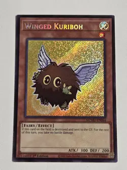 Winged Kuriboh MZMU-EN064 Secret Rare Yugioh Chibi Maze of Muertos 1st Edition - Image 1