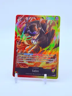 Sabo #ST13-001 Holo Foil Art Premium Leader Promo Card English One Piece TCG - Image 1