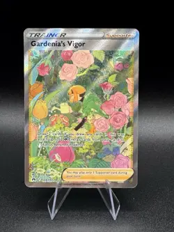 Pokemon TCG Card Crown Zenith Gardenia's Vigor GG61/70 Full Art Trainer NM - Image 1