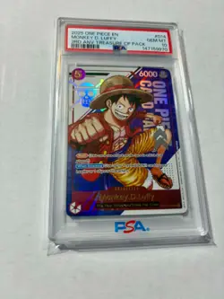 2025 One Piece 3rd Anniversary Treasure CP Pack #014 Monkey D. Luffy PSA 10 - Image 1