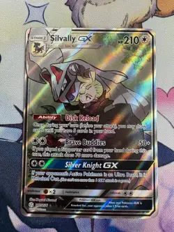 Pokemon Silvally GX Full Art Holo 210HP SM-Cosmic Eclipse Card 227/236 - Image 1
