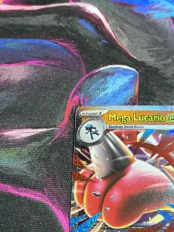 Mega Lucario ex 077/132 Me01: Mega Evolution Pokemon Card - Image 2