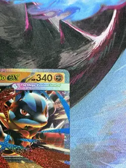 Mega Lucario ex 077/132 Me01: Mega Evolution Pokemon Card - Image 3