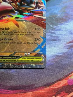 Mega Lucario ex 077/132 Me01: Mega Evolution Pokemon Card - Image 4