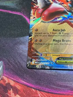 Mega Lucario ex 077/132 Me01: Mega Evolution Pokemon Card - Image 5