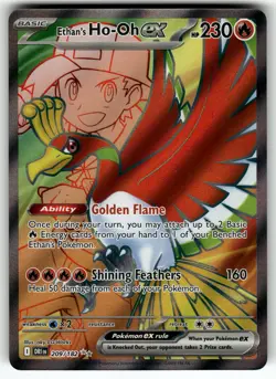 Ethan's Ho-Oh ex 209/182 SV10: Destined Rivals NM Pokemon Card TCG - Image 1