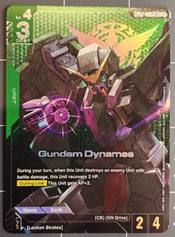 Gundam Card Game Gundam Dynames ST07-005 LR+ English - Image 3