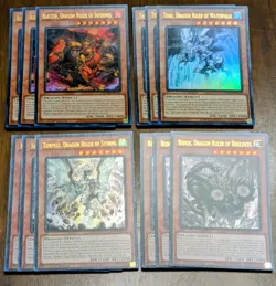 Yugioh! Dragon Ruler *12* Card Deck Core BLMM NM Blaster Redox Tempest Tidal - Image 1