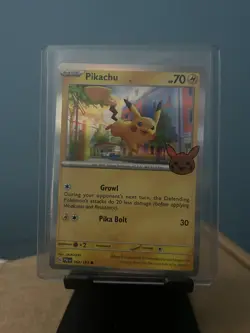 Pokemon Card PIKACHU 062/193 Trick or Trade 2023 with Halloween Stamp Holo - Image 1
