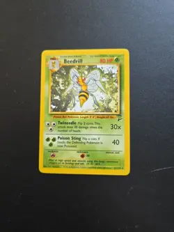 Pokemon TCG Beedrill Base Set 2 21/130 Regular Unlimited Rare NM/MT Vintage Card - Image 1