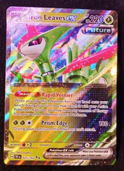 Iron Leaves ex 25/162 Pokemon TCG Temporal Forces NM Holo English Card - Image 1