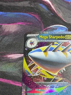 Mega Sharpedo ex 061/094 Me02: Phantasmal Flames Pokemon Card - Image 2