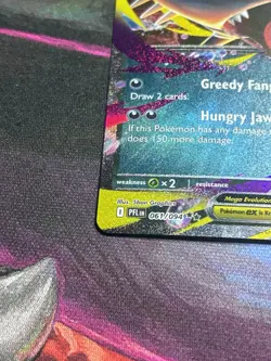 Mega Sharpedo ex 061/094 Me02: Phantasmal Flames Pokemon Card - Image 5
