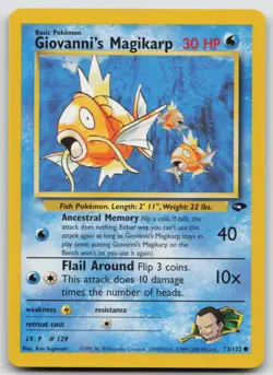 Pokemon Card Giovanni's Magikarp Common Gym Challenge 073/132 - Image 1