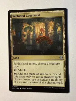 Secluded Courtyard 62 NM Lorwyn Eclipsed Commander MTG - Image 1