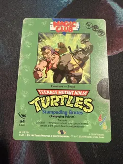 Stampeding Brutes-Rampaging Baloths (2370) MTG Secret Lair TNMT VHS NM-Non Foil- - Image 1