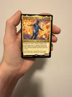 MTG Marvel Spiderman - Cosmic Spiderman - M0127 - MINT CONDITION - Mythic RARE - Image 1