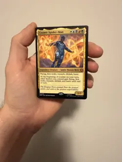 MTG Marvel Spiderman - Cosmic Spiderman - M0127 - MINT CONDITION - Mythic RARE - Image 2