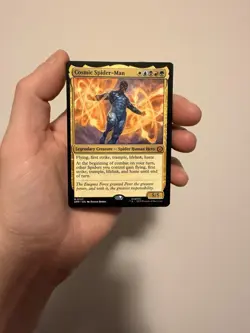 MTG Marvel Spiderman - Cosmic Spiderman - M0127 - MINT CONDITION - Mythic RARE - Image 3