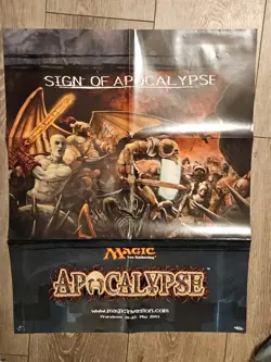 Magic The Gathering Apocalypse Promo Advertising Poster 22 x 28 Unused MTG - Image 1