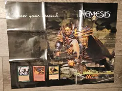 Magic The Gathering Nemesis Promo Advertising Poster 22 x 28 Unused MTG - Image 1