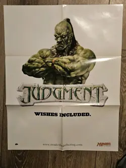 Magic The Gathering Judgement Promo Advertising Poster 22 x 28 Unused MTG - Image 1