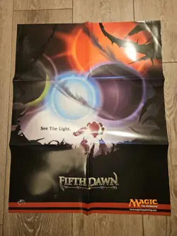 Magic The Gathering Fifth Dawn Promo Advertising Poster 22 x 28 Unused MTG - Image 1