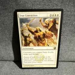 MTG - True Conviction Scars of Mirrodin Enchantment Regular White Rare English - Image 1