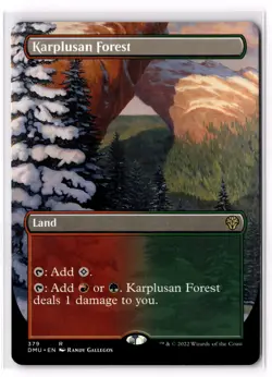 Karplusan Forest (Borderless) 379 Dominaria United Normal NM - Image 1