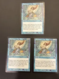 3x Predict Odyssey NM UP Blue Uncommon Mtg Magic - Image 1