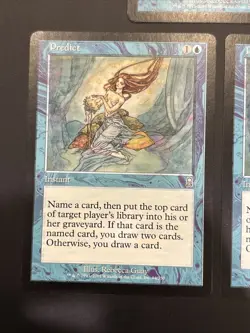 3x Predict Odyssey NM UP Blue Uncommon Mtg Magic - Image 3