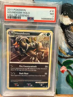 2011 Pokemon Houndoom #10 Holo Call of Legends PSA 7 - Image 1