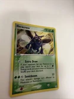 2004 Pokemon Heracross 7/101 Holo Rare EX Hidden Legends Vintage LP - Image 4