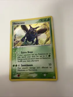 2004 Pokemon Heracross 7/101 Holo Rare EX Hidden Legends Vintage LP - Image 5