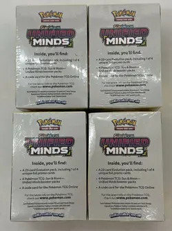 Lot of (4) Pokemon TCG Unified Minds Prerelease Kit Build & Battle Box Sealed - Image 2