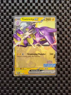 Toxtricity EX - 215 2024 Pokemon Illustration Contest Promo Stamped NM - Image 1