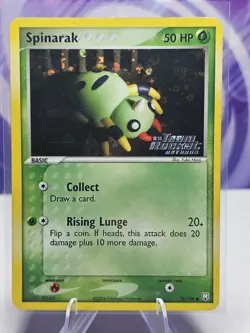 Spinarak 78/109 EX Team Rocket Returns Stamped Reverse Holo Pokemon TCG Card NM - Image 1