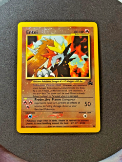 Pokemon Entei 34/53 WOTC Promo Reverse Holo – Free Shipping - Image 1