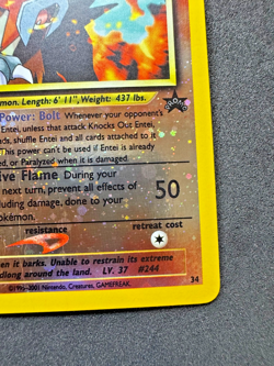 Pokemon Entei 34/53 WOTC Promo Reverse Holo – Free Shipping - Image 5