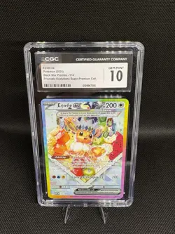 Pokemon Eevee ex Promo Holo CGC 10 174 EX Sv: Scarlet & Violet - Image 1