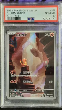 Pokemon PSA 10 Charmander 169 151 sv2a Japanese - Image 1